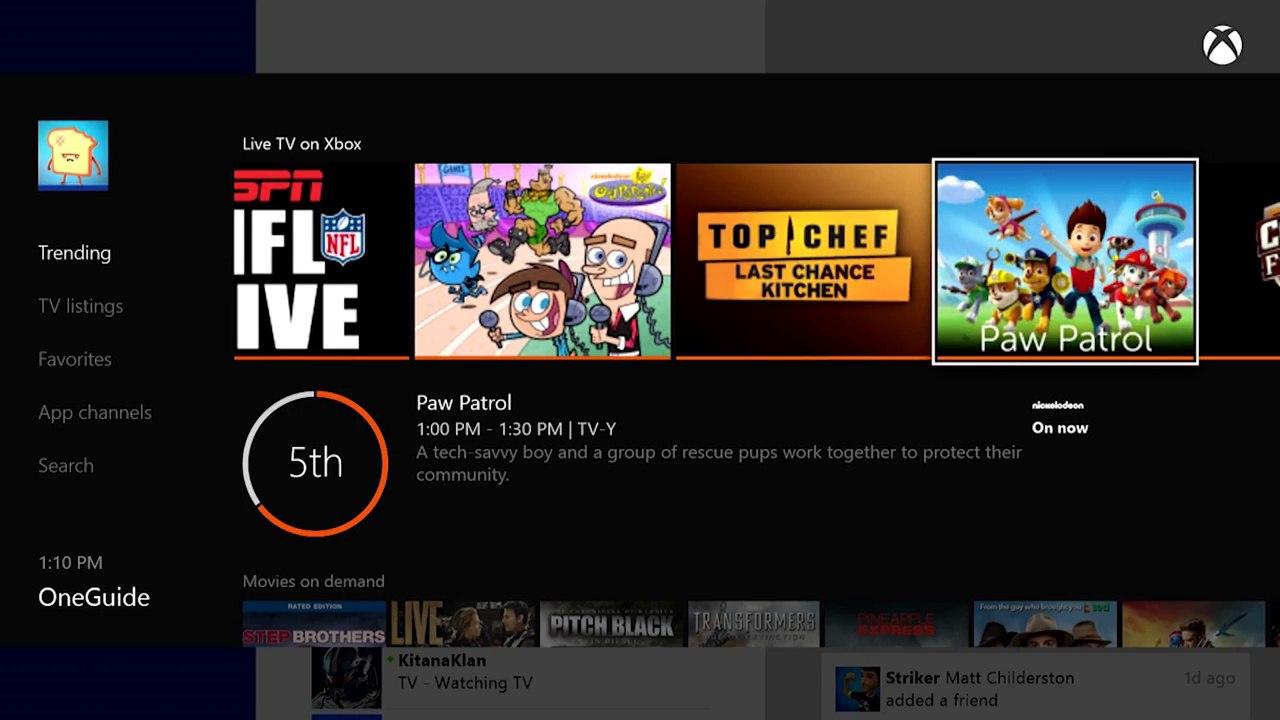 November Update for Xbox One