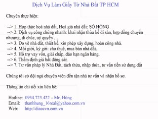 Hợp Thức Hóa Giấy Tờ Nhà Đất Quận 12