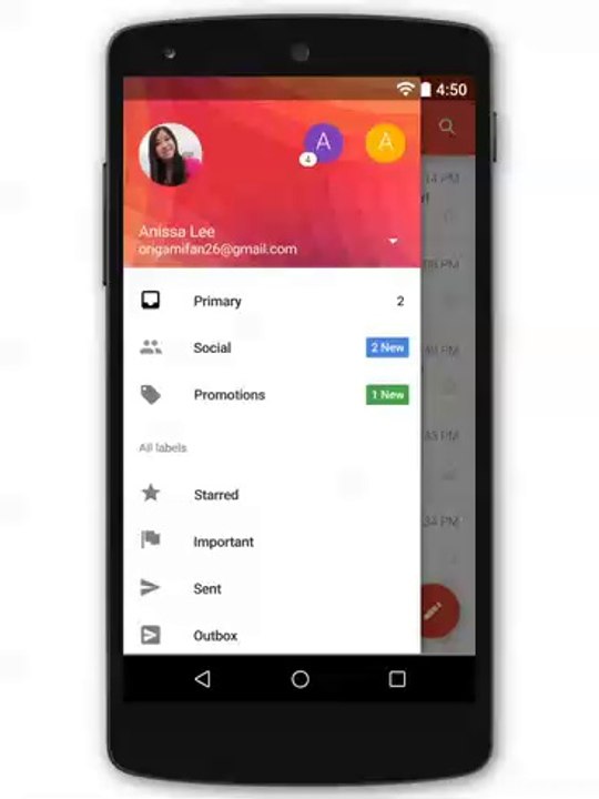 Google's updated Gmail app will support Yahoo and Outlook accounts (UrduPoint.com)