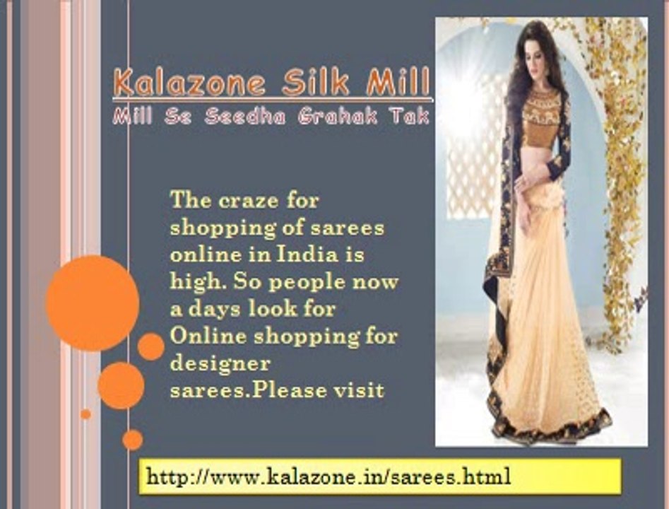 Online shopping for designer sarees
