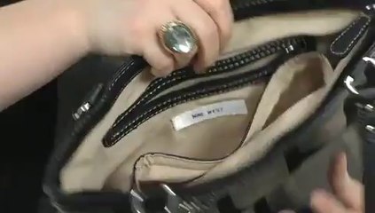 Nine West Vegas Signs Medium Shopper Black/Natural/Black - Robecart.com Free Shipping BOTH Ways