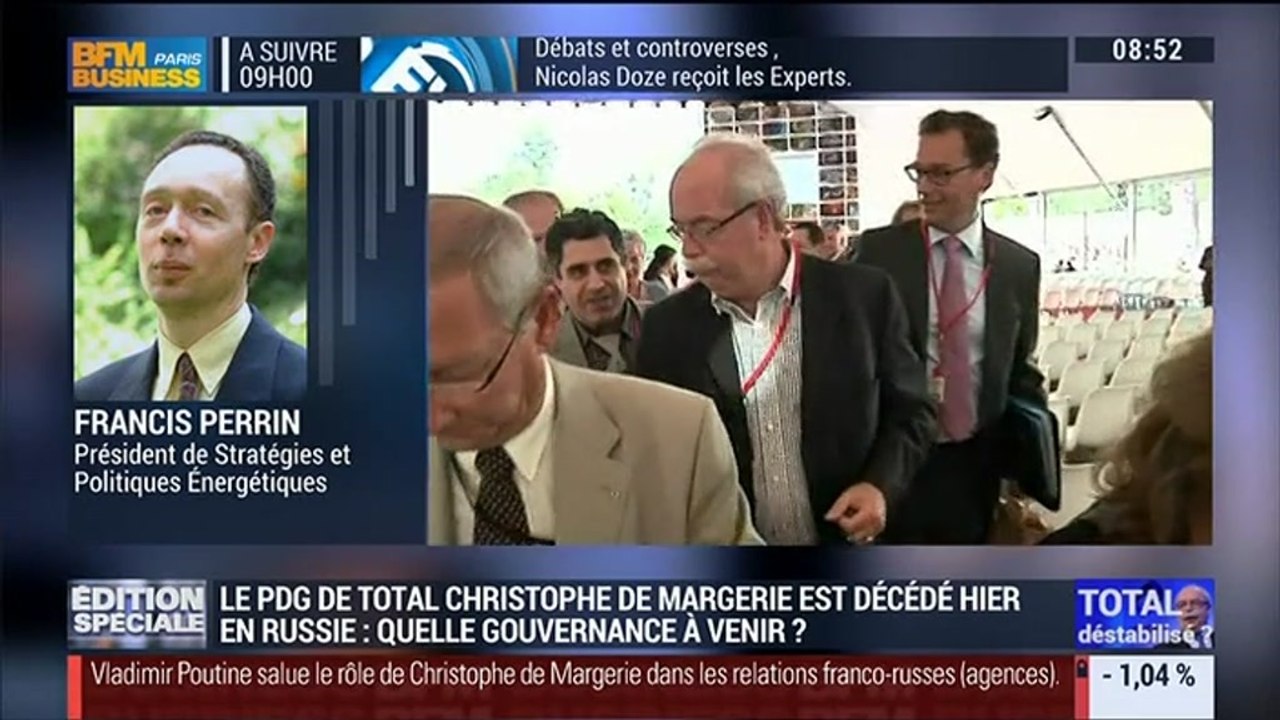 Décès de Christophe de Margerie: Faut-il s'inquiéter de l'avenir de Total ?: Francis Perrin - Edition spéciale (5/5) - 21/10
