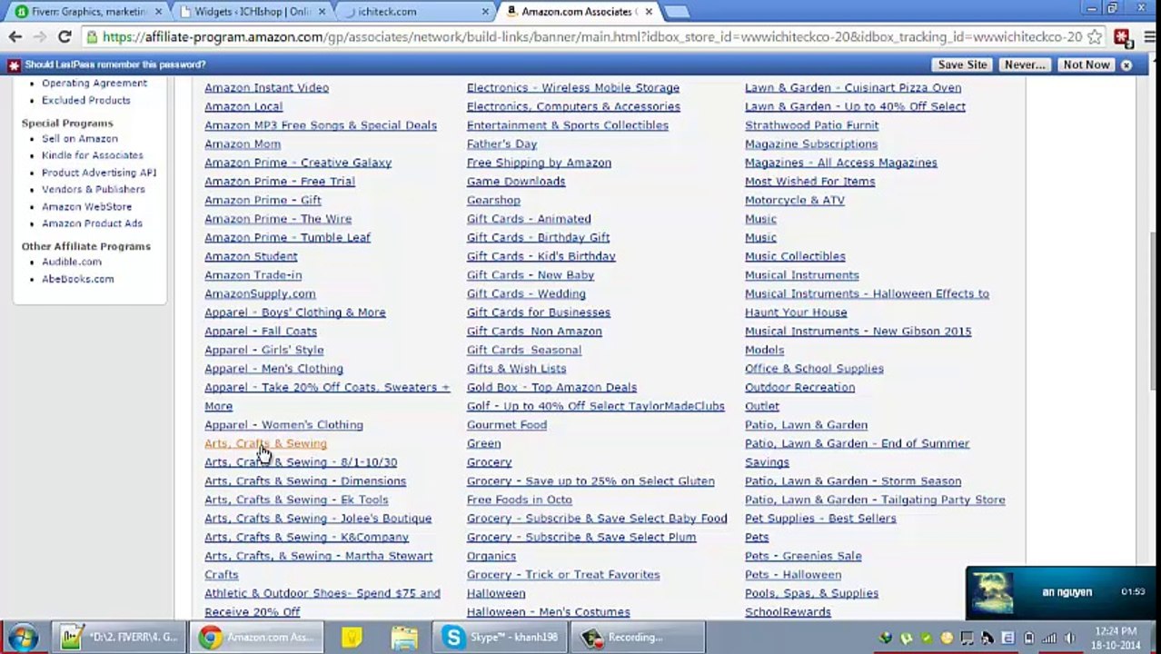 11. Cach chen banner, wigdet tu amazon vao sidebar