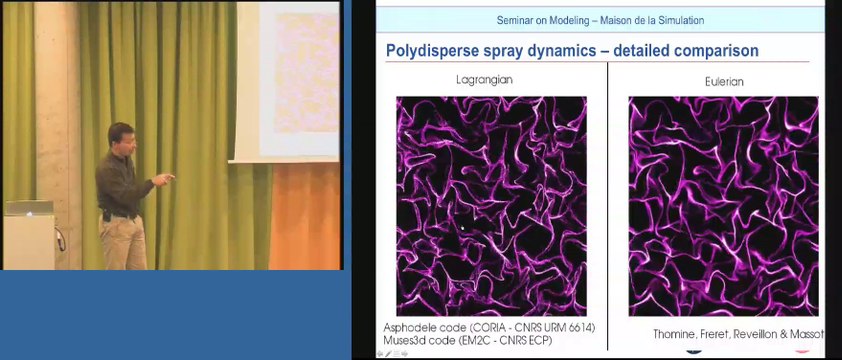 Seminar on Modeling Oct. 2014 - Marc Massot: Eulerian models for the description of polydisperse sprays : from fundamental issues to industrial applications and HPC