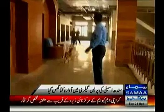 Sindh Assembly Ki Building Mein Awara Kut-ta Ghus Aya