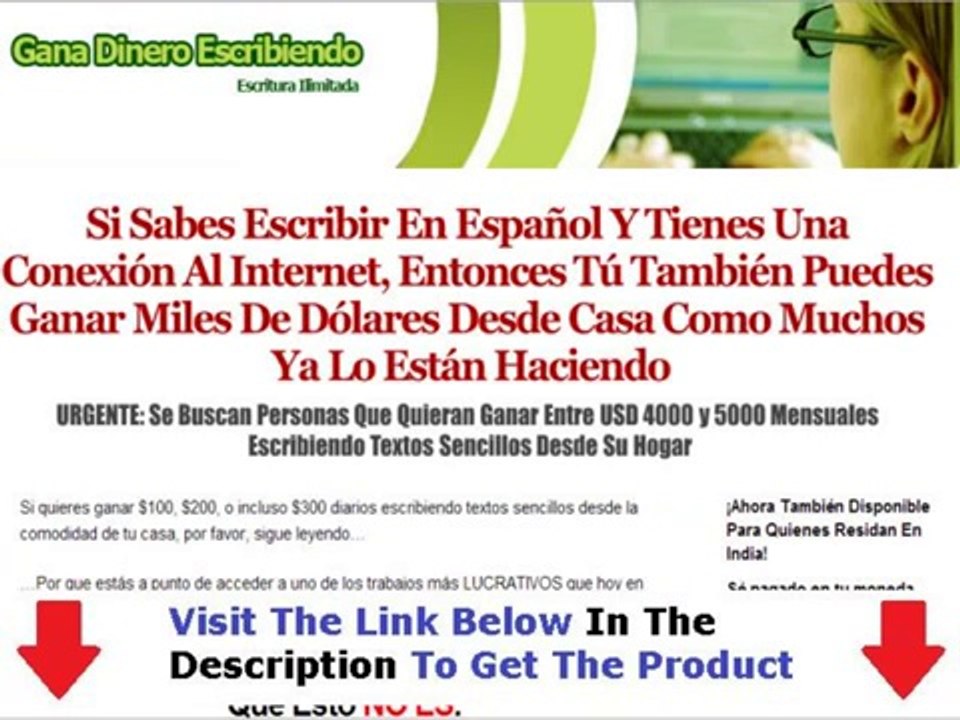 Gana Dinero Escribiendo + DISCOUNT + BONUS