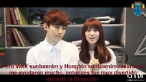 [Sub Español][15.10.14] Entrevista en Melón a Hongbin(VIXX) y YoungJi(KARA)