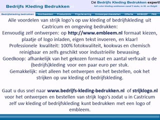 Kleding bedrijfskleding bedrukken Castricum