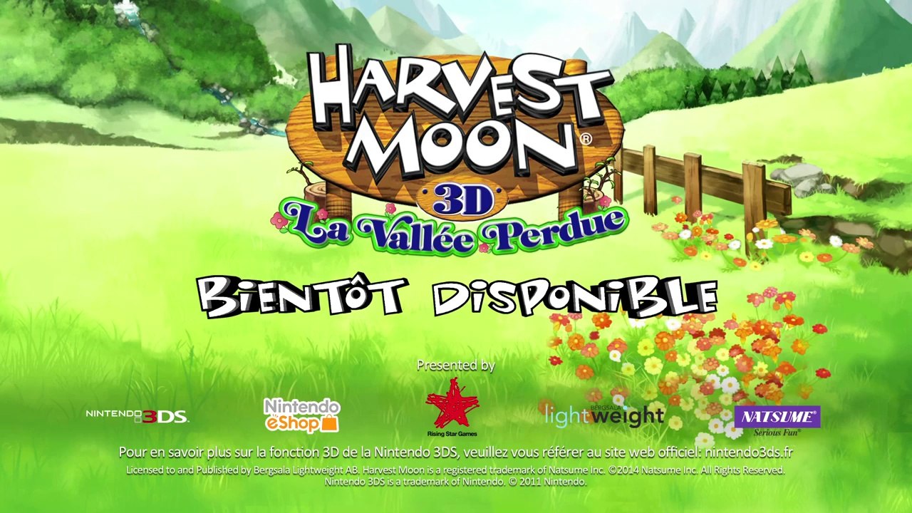 Harvest Moon : La Vallée perdue (3DS) - Trailer 01