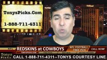 Dallas Cowboys vs. Washington Redskins Free Pick Prediction NFL Pro Football Latest Updated Odds Preview 10-27-2014