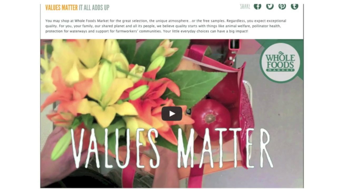 Values Add Value to Food Buys, From Whole Foods to McDonald’s - The Minute