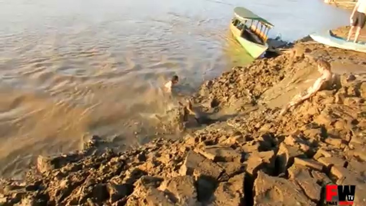 Sliding In the lake Fail - Fails World