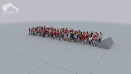 Multitudes 3D y zombies