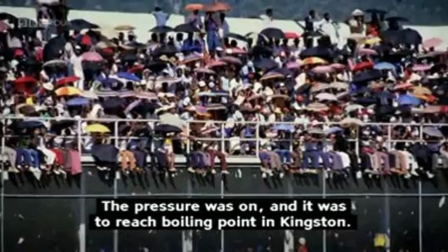 When India surrendered a test match against West Indies. A clip from the BBC documentary Fire In Babylon . Cricket