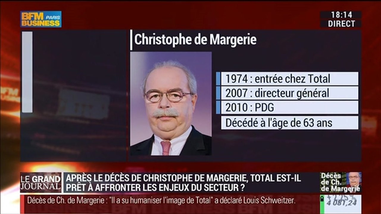 Décès de Christophe de Margerie : quel avenir pour Total ? - Jean-Marie Chevalier, Jean-Michel Salvator et Pierre Gattaz - Édition spéciale - 21/10