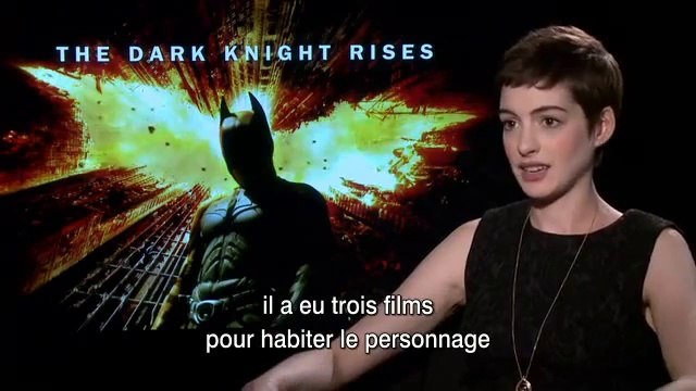 The Dark Knight Rises: Interview Anne Hathaway VO st fr