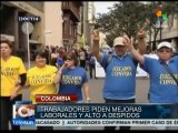 Colombia: trabajadores judiciales marchan para exigir cese de despidos