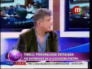 Tinelli personalidad destacada por la legislatura porteña