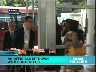 Hong Kong officials to sit down for talks with protesters