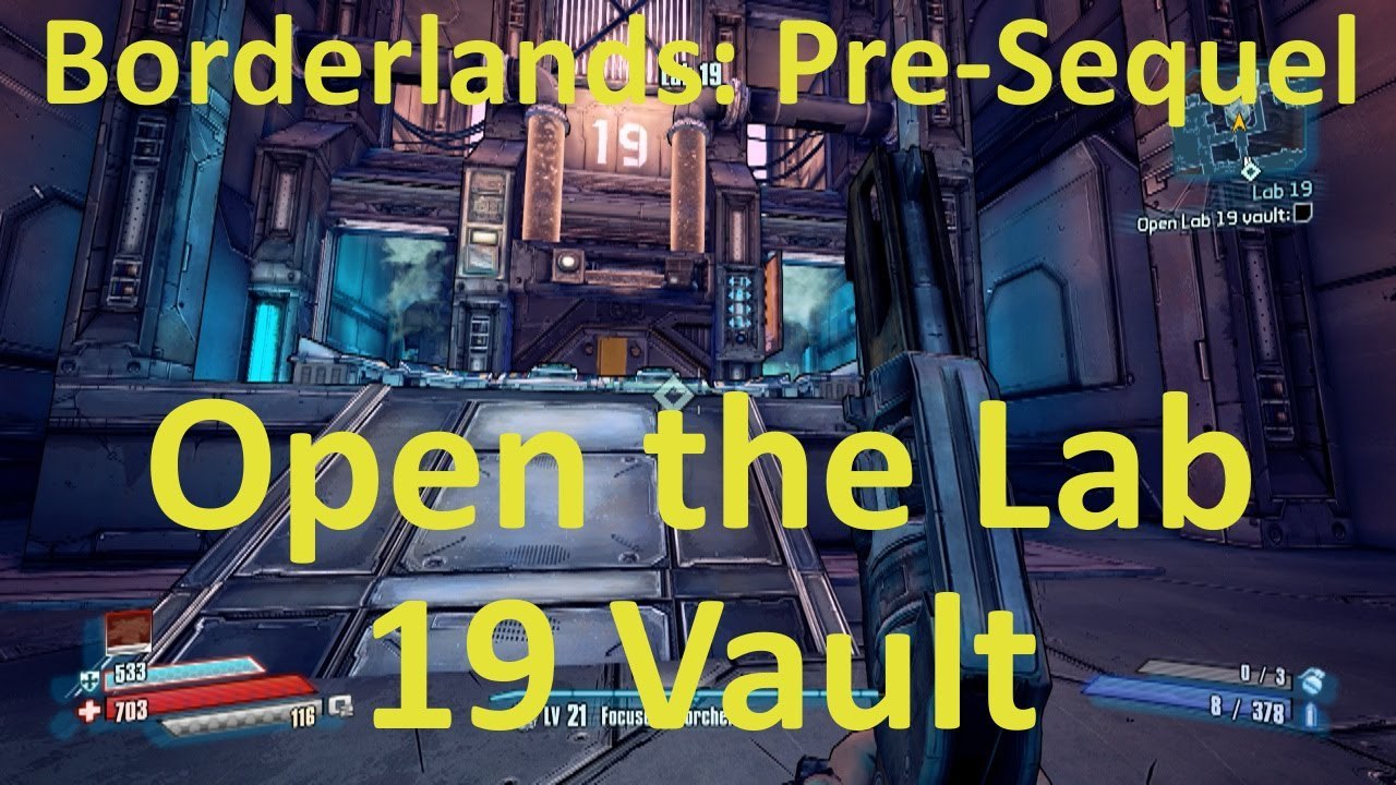 How to Open the Lab 19 Vault in Lab 19 in Borderlands The PreSequel