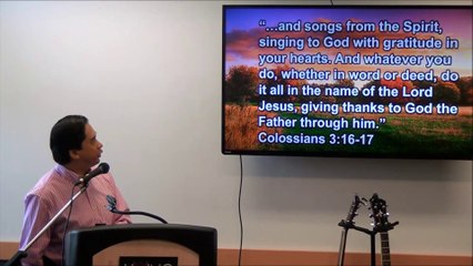 October 19, 2014 "Developing a Thankfull Heart"