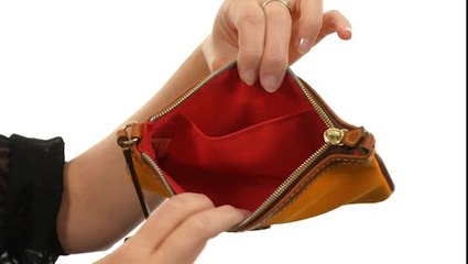 Dooney & Bourke Nylon Large Slim Wristlet Black w/ Tan Trim - Robecart.com Free Shipping BOTH Ways