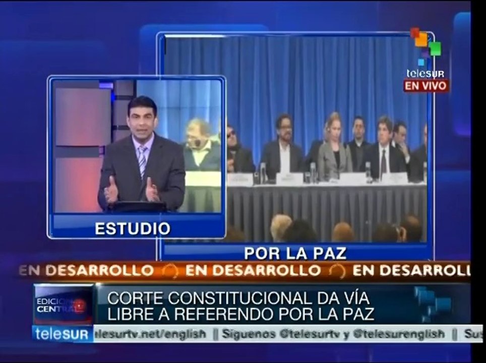 Corte Constitucional de Colombia avala referendo por la paz