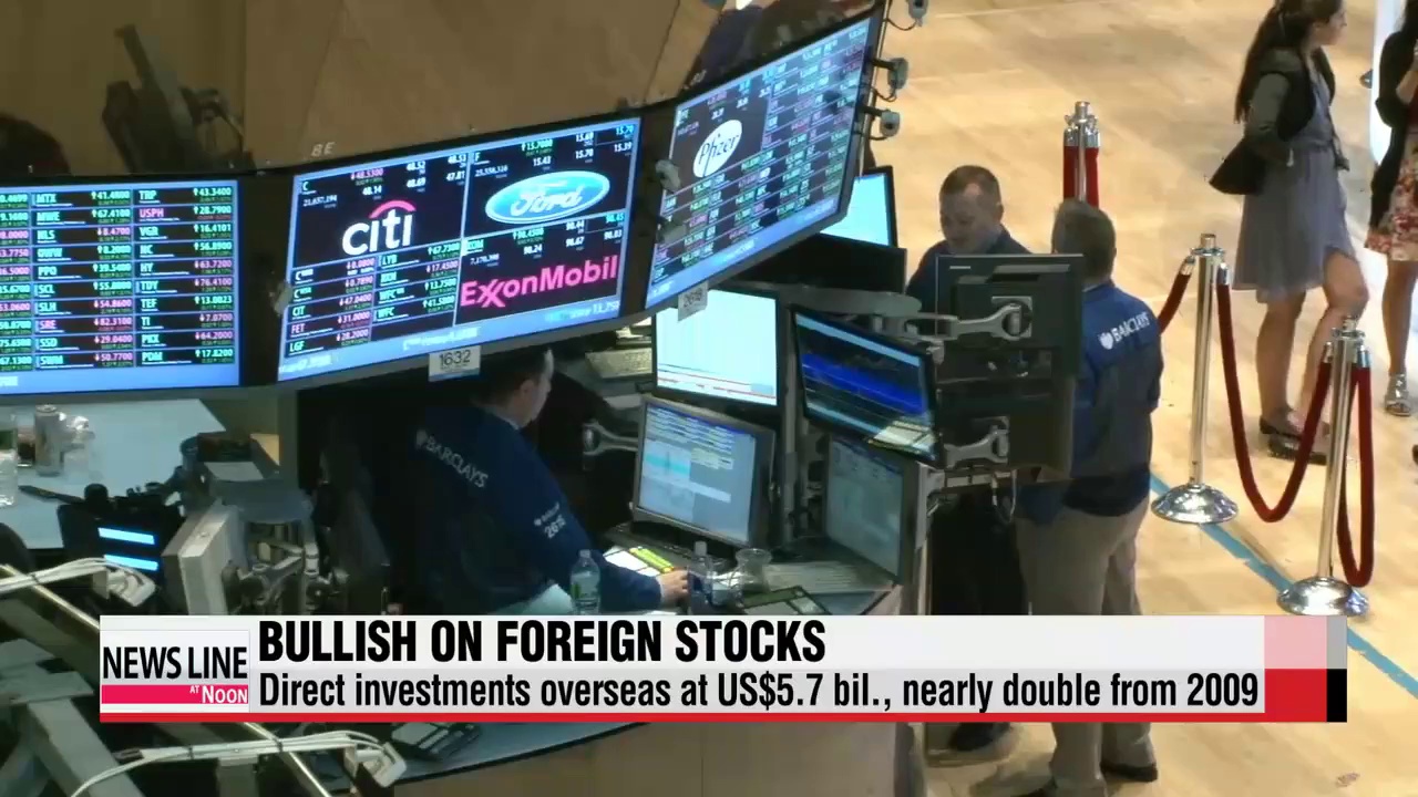 Korean investors bullish on foreign stocks