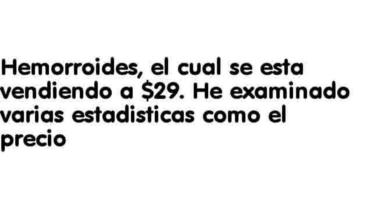 Basta De Hemorroides