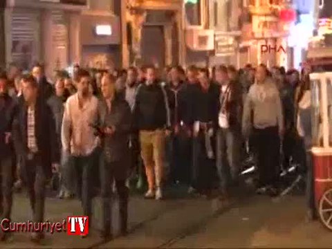 Galatasaray ve Dortmund taraftarları arasında gerginlik