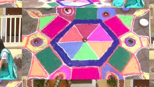 Meghna Makes Rangoli for #Diwali - Julun Yeti Reshimgathi - Zee Marathi Serial - Prajakta Mali