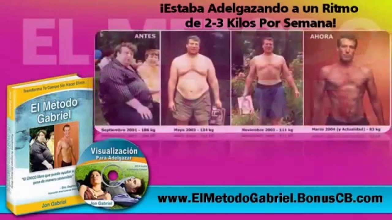 ADELGAZAR PARA SIEMPRE Con El Metodo Gabriel Sin Hacer Dieta