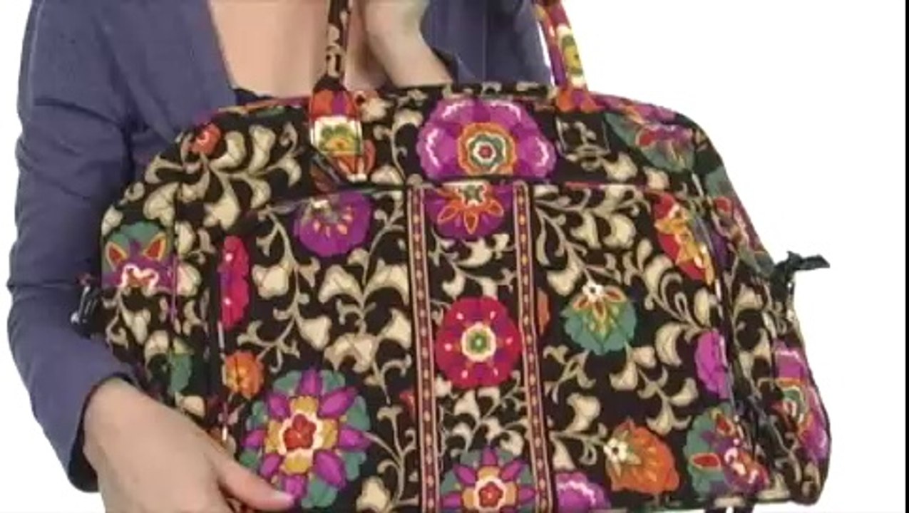 Vera Bradley Luggage Weekender Pink Swirls - Robecart.com Free Shipping BOTH Ways
