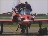 Red Arrows and other planes at Cranfield June 1996