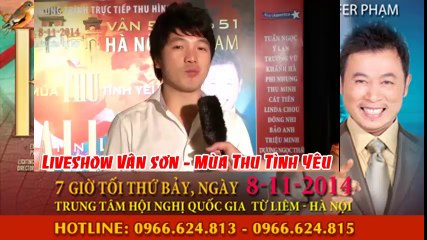 bán vé Liveshow vân sơn LH mua vé 0966624813 - 0966624815