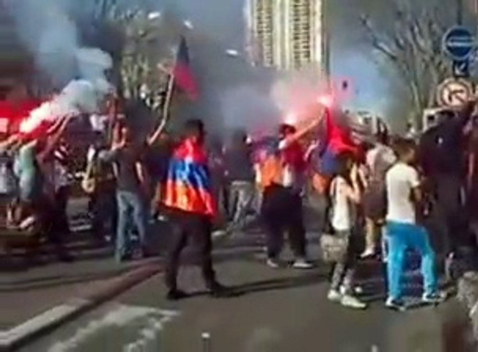 Manifestation Armeniens a Marseille France (Génocide Arménien - 24 avril 2014)