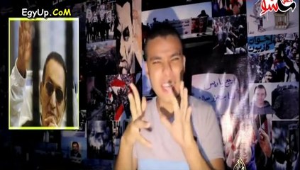 شاهد شخص يتقمس اداء باسم يوسف ويقلد فكرة واسلوب وديكور برنامجة على اليوتيوب للسخرية من الاحداث السياسية