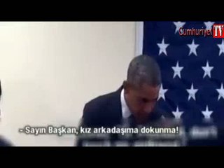 Obama'yı uyardı: "Kız arkadaşıma dokunma!"