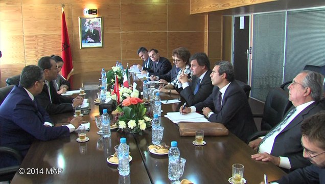 السيد اعمارة يتباحث مع الوزير المنتدب الايطالي المكلف بالتنمية الاقتصادية