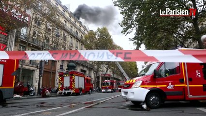 Violent incendie près de l'Olympia à Paris
