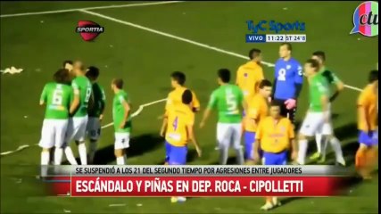 Arjantin Liginde kırmızı karttan sonra futbolcu kavgası