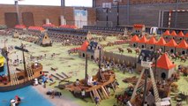 Reconstitution du Camp napoléonien de Boulogne à l'aide de 5000 figurines en Playmobil