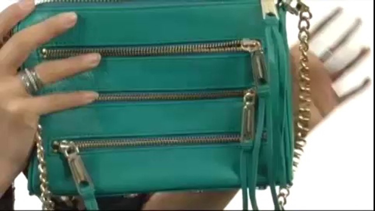 Rebecca Minkoff Mini 5-Zip Convertible Crossbody Black - Robecart.com Free Shipping BOTH Ways