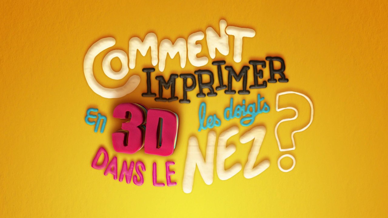 Comment imprimer en 3D les doigts dans le nez ?