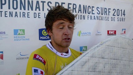 BENOIT CARPENTIER - CHAMPION DE FRANCE LONGBOARD ESPOIRS - HOSSEGOR - 22 OCT 2014