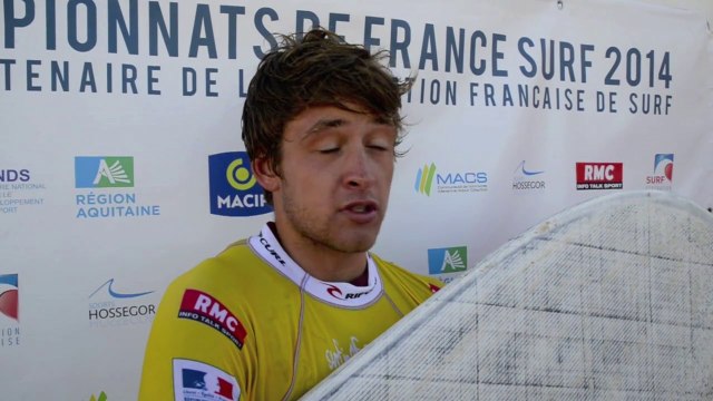 BENOIT CARPENTIER - CHAMPION DE FRANCE LONGBOARD ESPOIRS - HOSSEGOR - 22 OCT 2014