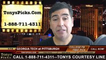 Pittsburgh Panthers vs. Georgia Tech Yellow Jackets Free Pick Prediction NCAA College Football Updated Odds Preview 10-25-2014