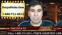 TCU Horned Frogs vs. Texas Tech Red Raiders Free Pick Prediction NCAA College Football Updated Odds Preview 10-25-2014