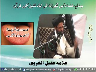 janab e fiza or quran - allama aqeel gharwi
