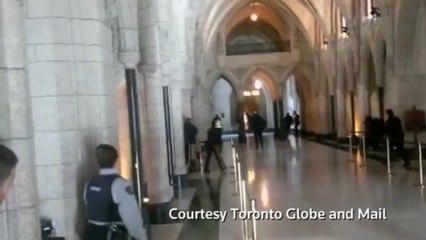 Gunfire inside Canadian parliament building